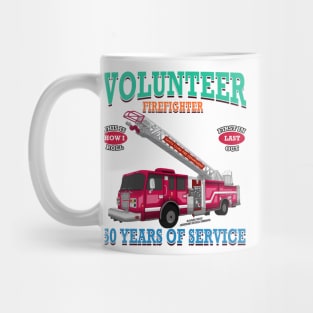 Volunteer Firefighter Fire Truck Novelty Gift Mug